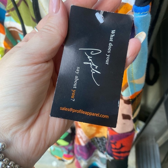 Profile NWT Wearable Art Graphic Colorful Patchwork Skirt I Size: S - Picture 9 of 13